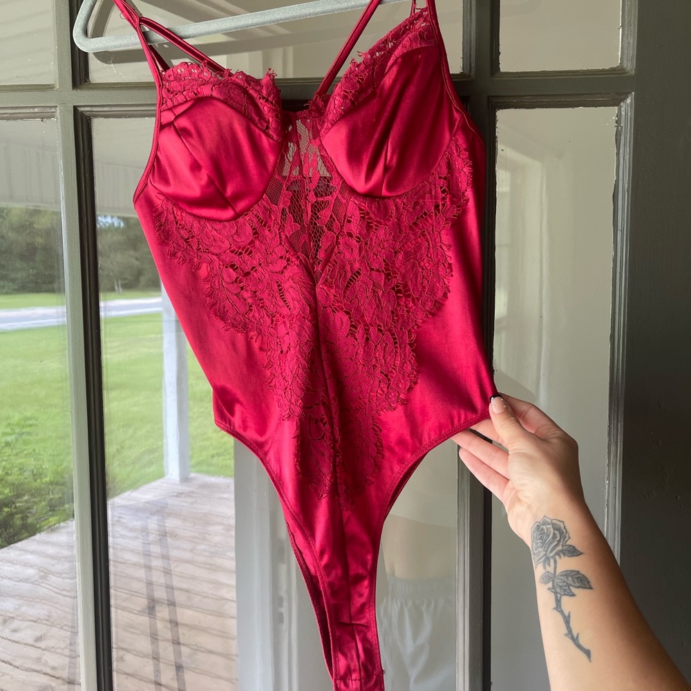 Charlotte Russe red sexy bodysuit